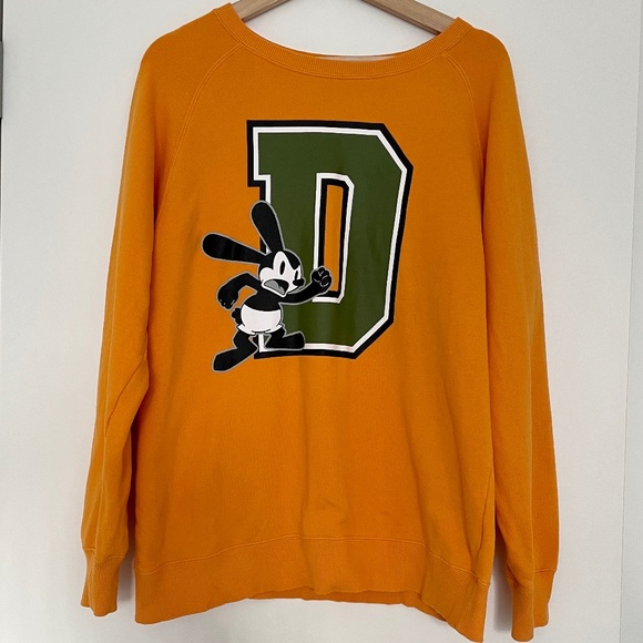 Vintage Tokyo Disney Resort Limited Oswald Sweatshirt sweater yellow M VTG - Picture 1 of 8